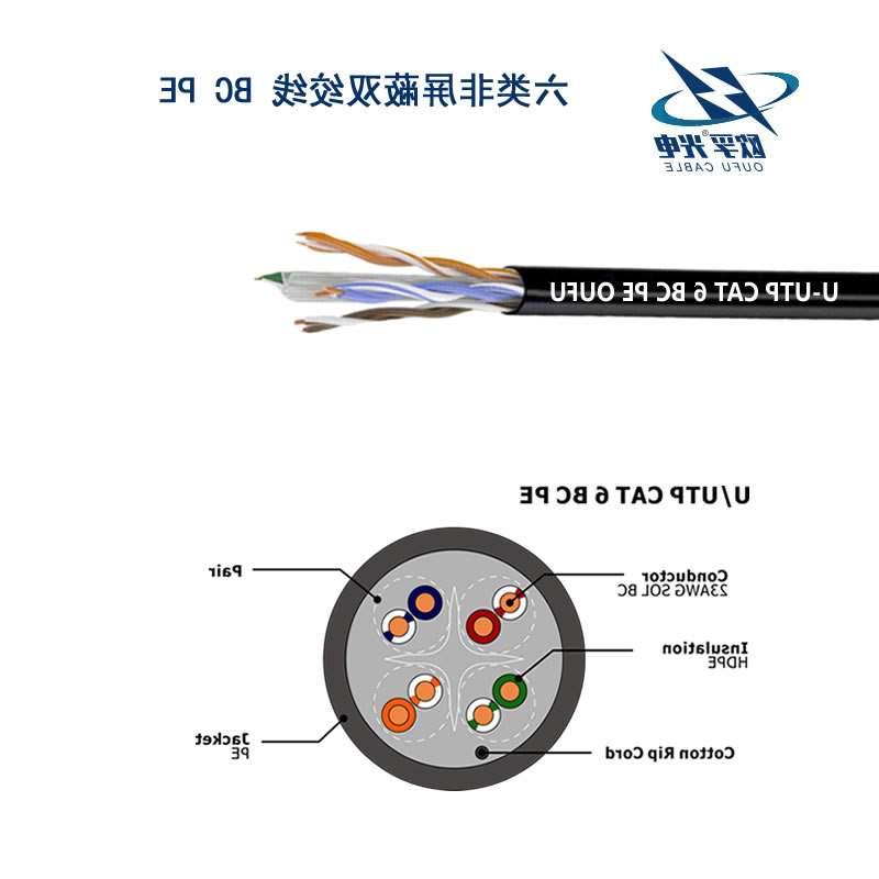 抚州市U/UTP6类4对非屏蔽室外电缆(23AWG)